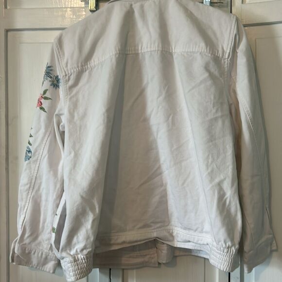 Vintage Alfred Dunner floral denim jacket - Size 16P - Picture 6 of 10